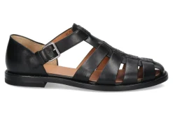 Fashion Fisherman NEVADA LEATHER BLACK (41½) Herren Offene Schuhe
