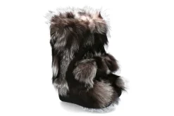 Sale Fellstiefel SILVER FOX POM POM Fuchsfell Damen Fellstiefel | Warmfutter