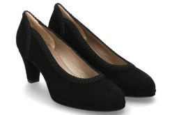 Clearance Pumps ZIEGENVELOUR SCHWARZ (37 ) Damen Pumps