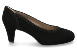 Clearance Pumps ZIEGENVELOUR SCHWARZ (37 ) Damen Pumps