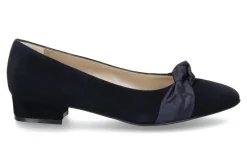 Best Pumps ZIEGENVELOUR/SEIDE- ozean/dunkelblau Damen Pumps | Dirndl Schuhe