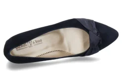 Best Pumps ZIEGENVELOUR/SEIDE- ozean/dunkelblau Damen Pumps | Dirndl Schuhe