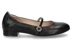 Discount Riemenballerina ZIEGENNAPPA- schwarz Damen Ballerinas | Dirndl Schuhe