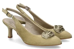 Discount Slingpumps ZIEGENVELOUR KORN Damen Pumps | Dirndl Schuhe