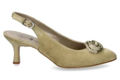 Discount Slingpumps ZIEGENVELOUR KORN Damen Pumps | Dirndl Schuhe