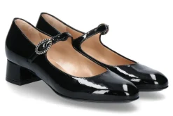 Clearance Spangenpumps LACK- schwarz Damen Pumps | Dirndl Schuhe