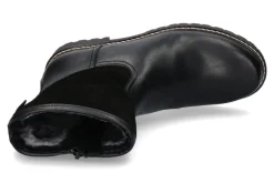 Outlet Stiefelette gefüttert PANIOLO VELOUR SCHWARZ Herren Stiefeletten / Stiefel | Trachtenschuhe