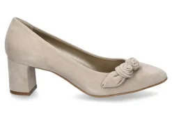 Best dirndl+bua Trachten-Pumps 1942 ZIEGENVELOURS- beige Damen Pumps | Dirndl Schuhe