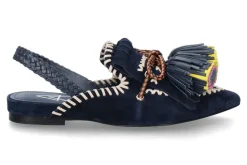 Clearance Elena lachi Slingbacks SUEDE- navy/dunkelblau Damen Sandalen