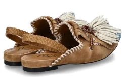 Clearance Elena lachi Slingbacks SUEDE- tan/braun Damen Sandalen