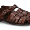 Best Gladiator Sandale Leder braun 530 Herren Offene Schuhe