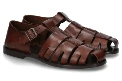 Best Gladiator Sandale Leder braun 530 Herren Offene Schuhe