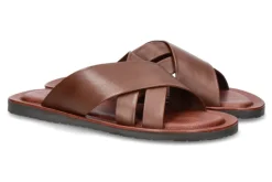 Online Pantolette LEATHER M6717 BOURBON Herren Offene Schuhe