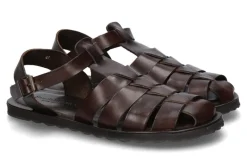 Clearance Sandale DARK BROWN 412 Herren Offene Schuhe
