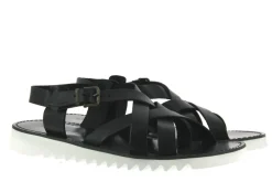 Fashion Sandale LEATHER BLACK Herren Offene Schuhe