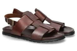 New Sandale LEATHER BROWN 530 Herren Offene Schuhe