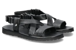 Hot Sandale LEATHER BLACK (40) Herren Offene Schuhe