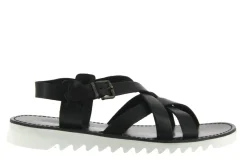 Fashion Sandale LEATHER BLACK Herren Offene Schuhe