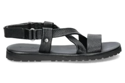 Hot Sandale LEATHER BLACK (40) Herren Offene Schuhe