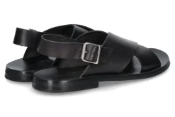 Hot Sandale LEATHER M7162 BLACK Herren Offene Schuhe
