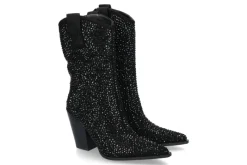 Sale Cowboy Boots GLITTER T6153- black Damen Stiefel | Stiefeletten