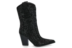 Sale Cowboy Boots GLITTER T6153- black Damen Stiefel | Stiefeletten