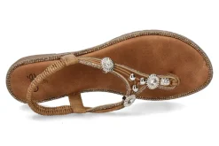 Hot Sandale 8013-5 STRASS- brown/braun Damen Sandalen