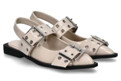 Best Slingballerina PATENT- offwhite Damen Ballerinas