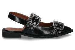 Fashion Slingballerina PATENT- black/schwarz Damen Ballerinas | Sandalen