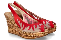 Outlet Sandale "FIAMMA RETE CAM ROSSO" Damen Sandalen