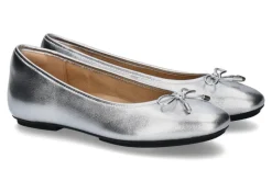 Hot Ballerina SOFT METALLIC-LEATHER MARY JANE- silver Damen Ballerinas