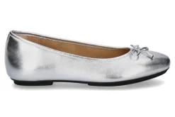 Hot Ballerina SOFT METALLIC-LEATHER MARY JANE- silver Damen Ballerinas