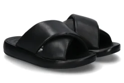 Clearance Pantolette IQUSHION D-LUXE PADDED LEATHER CROSS- all black/schwarz Damen Pantoletten