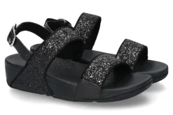 Fashion Pantolette LULU GLITTER BACK STRAP SANDALS BLACK Damen Pantoletten
