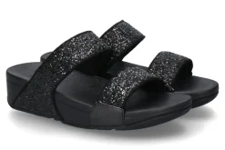 Discount Pantolette LULU GLITTER SLIDES- black glitter/schwarz Damen Pantoletten