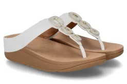 Clearance Zehentrenner HX2 FINO CRYSTAL-CHAIN LEATHER TOE-POST- urban wihte/weiss Damen Pantoletten