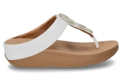 Clearance Zehentrenner HX2 FINO CRYSTAL-CHAIN LEATHER TOE-POST- urban wihte/weiss Damen Pantoletten