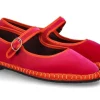 Best Riemenballerina NANA SAMT- pink/orange Damen Ballerinas