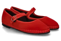 Clearance Riemenballerina MELLARK SAMT- rot Damen Ballerinas