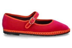 Best Riemenballerina NANA SAMT- pink/orange Damen Ballerinas