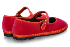 Best Riemenballerina NANA SAMT- pink/orange Damen Ballerinas