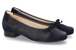 Clearance Ballerina BOLOGNA G-WEITE SAMTZIEGE BLUE (40½) Damen Ballerinas