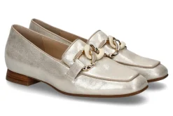 New Loafer NAPOLI H-WEITE GLOSS- platin Damen Slipper