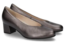 Best Pumps FLORENZ H-WEITE PEARL LEDER DARKBROWN Damen Pumps