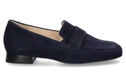 Fashion Slipper NAPOLI H-WEITE samtziege blau Damen Slipper