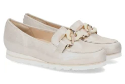 Hot Slipper PISA G-WEITE GLOSSLEDER PLATIN Damen Slipper