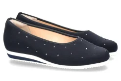 Clearance Slipper SANREMO H-WEITE STRETCH OCEAN SWAROVSKI (38½) Damen Ballerinas