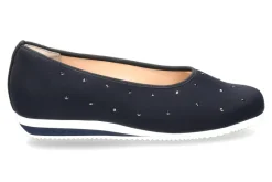 Clearance Slipper SANREMO H-WEITE STRETCH OCEAN SWAROVSKI (38½) Damen Ballerinas