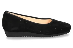 Discount Slipper SANREMO SAMTZIEGE SCHWARZ (35) Damen Slipper