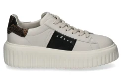 Outlet Damen- Sneaker H-STRIPES ALLACCIATO FASCIA LOGO- hellbeige Damen Sneaker